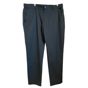 JACK ARCHER‎ Space Black Straight Fit Polyester Dress Pants Men Size 35 / 30